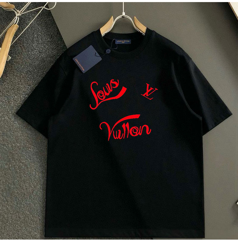 LOUIS VUITTON-04097 루이비통 2026SS 남녀공용 자수 자수 크루넥 티셔츠(2컬러)