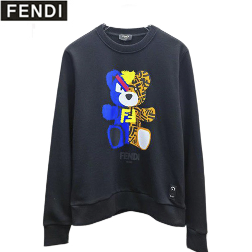 FENDI-081710 펜디 블랙 프린트 장식 스웨트셔츠 남성용