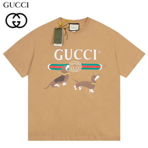 GUCCI-548334 2293 구찌 카멜 코튼 저지 티셔츠 남여공용