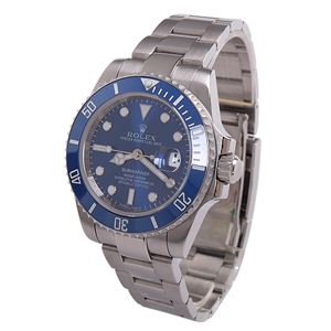 로렉스-18479 SUBMARINER 서브마리너 데이트 블루 세라믹 남성용 