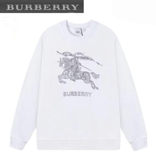 BURBERRY-080811 버버리 화이트 아플리케 장식 스웨트셔츠 남여공용