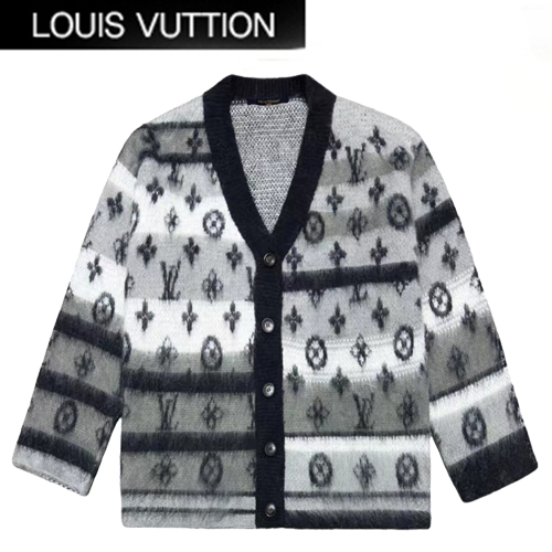 LOUIS VUITTON-10146 루이비통 그레이 모노그램 모헤어 가디건 남여공용