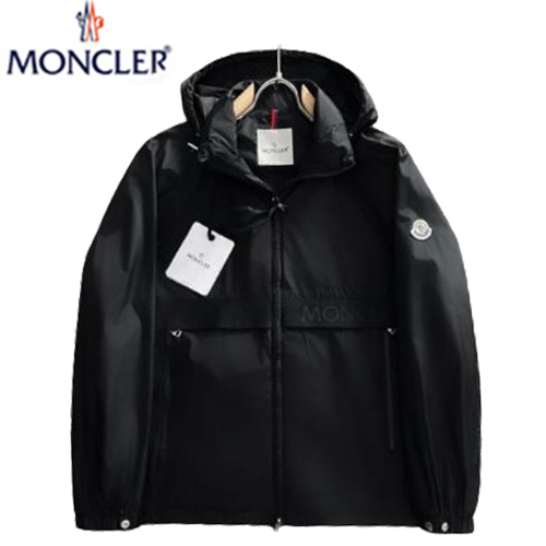 MONCLER-040311 몽클레어 블랙 나일론 바람막이 후드 재킷 남성용