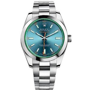 [스페셜오더]ROLEX-롤렉스 오이스터 퍼페츄얼 스틸 Milgauss 밀가우스 블루 다이얼 40mm 