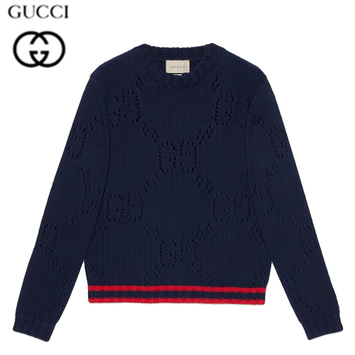 GUCCI-692157 4668 구찌 네이비 웹(Web) 니트 코튼 스웨터