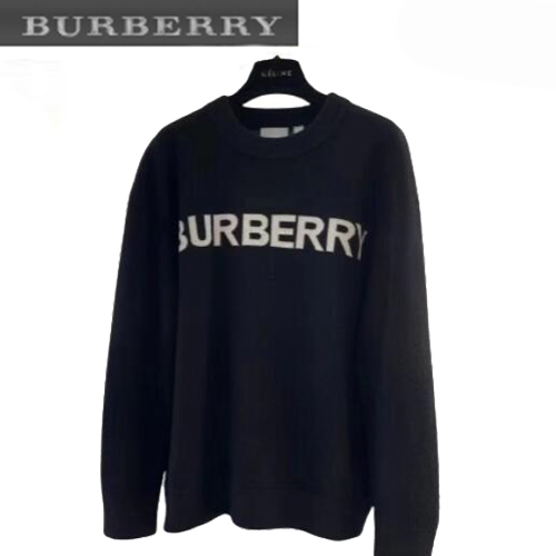 BURBERRY-01024 버버리 블랙 니트 코튼 스웨터 남여공용