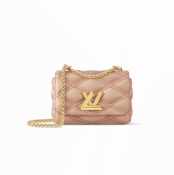 [스페셜오더]LOUIS VUITTON-M82752 루이비통 핑크/베이지 패딩 램스킨 피코 GO-14 핸드백 15cm