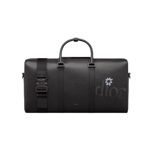 [스페셜오더]DIOR-1ADDU1 디올 블랙 DIOR BY ERL 시그니처 자수 LINGOT 50 더플 백