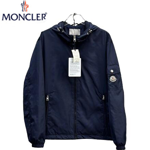 MONCLER-031014 몽클레어 네이비 나일론 바람막이 후드 재킷 남성용