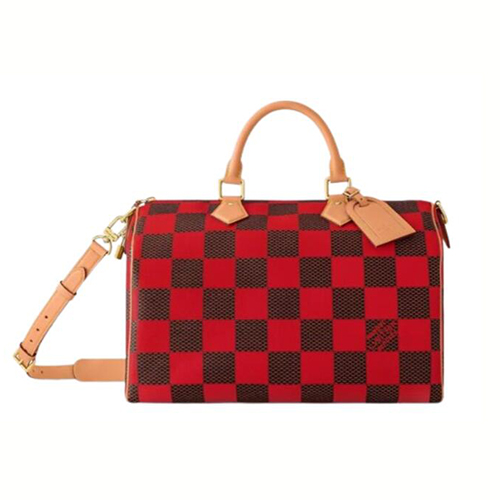 [스페셜오더]LOUIS VUITTON-N40580 루이비통 레드 다미에 팝 스피디 반둘리에 40