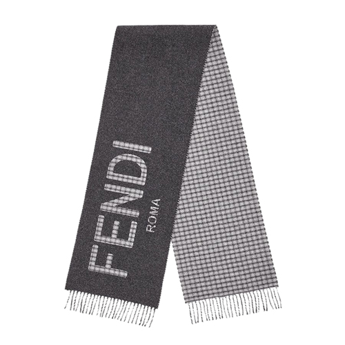 FENDI-FXT334 펜디 그레이 울 캐시미어 스카프