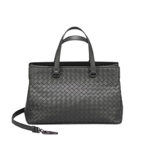 BOTTEGA VENETA-2108656 보테가베네타 뉴 라이트 그레이 인트레치아토 나파 미디엄 탑 핸들 백