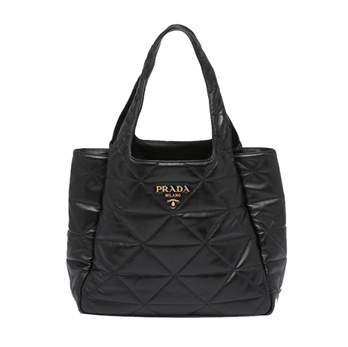 [스페셜오더]PRADA-1BG449 프라다 블랙 탑스티치 장식 라지 토트백