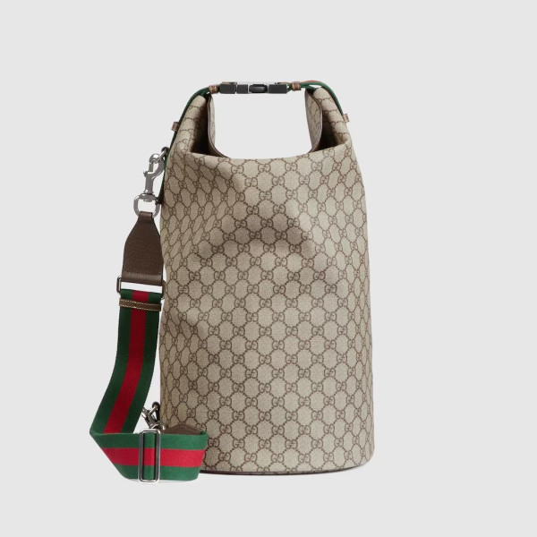 [스페셜오더]GUCCI-774542 구찌 베이지/에보니 탑 핸들 GG 더플 백 25cm