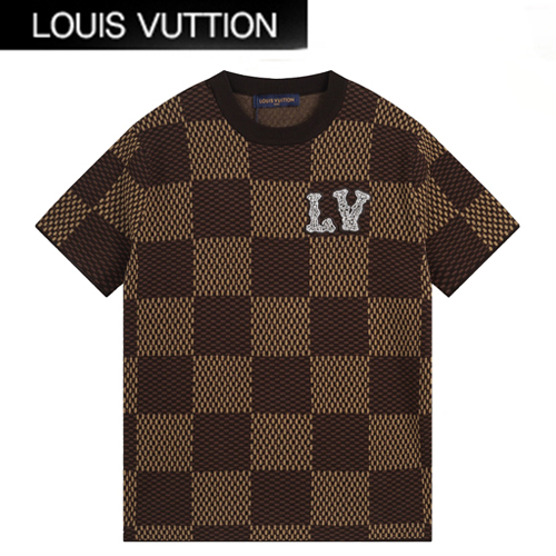 LOUIS VUITTON-041719 루이비통 브라운 다미에 티셔츠 남여공용