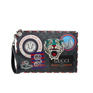 GUCCI-496346 1073 구찌 Night Courrier GG 수프림 캔버스 파우치