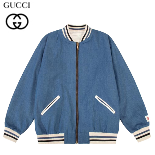 GUCCI-09201 구찌 블루 데님 봄버 재킷 남여공용