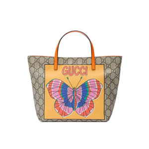 GUCCI-410812 8923 구찌 칠드런 GG수프림 캔버스 나비 프린트 토트 백