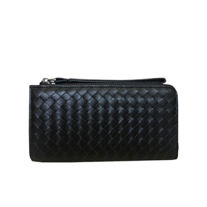 BOTTEGA VENETA-5800 INTRECCIATO NAPPA ZIP WALLET 블랙