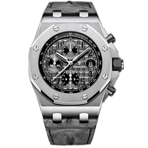 [스페셜오더]Audemars Piguet-오데마 피게 로얄 오크 오프쇼어 크로노그래프 스틸 슬레이트 그레이다이얼 워치 42mm 