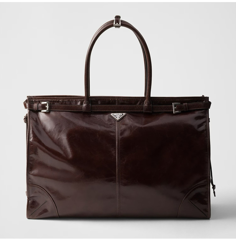 [스페셜오더]PRADA-2VG128 프라다 다크브라운 송아지 가죽 토트백