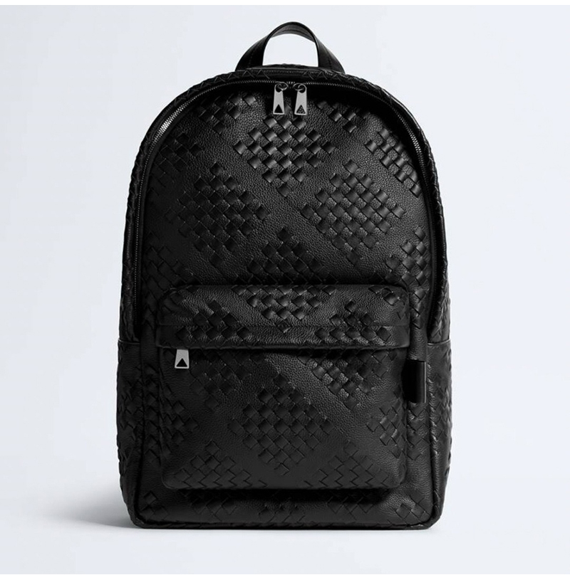 [스페셜오더]BOTTEGA VENETA-828527 보테가 베네타 블랙 미디엄 인트레치아토 백팩