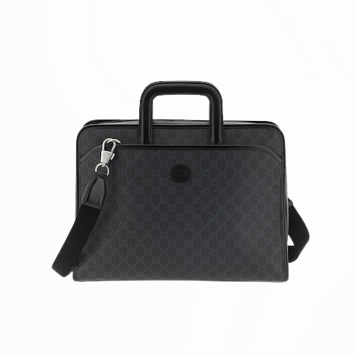 [스페셜오더]GUCCI-700531 1000 구찌 블랙 GG 인터로킹 G 브리프케이스 40cm