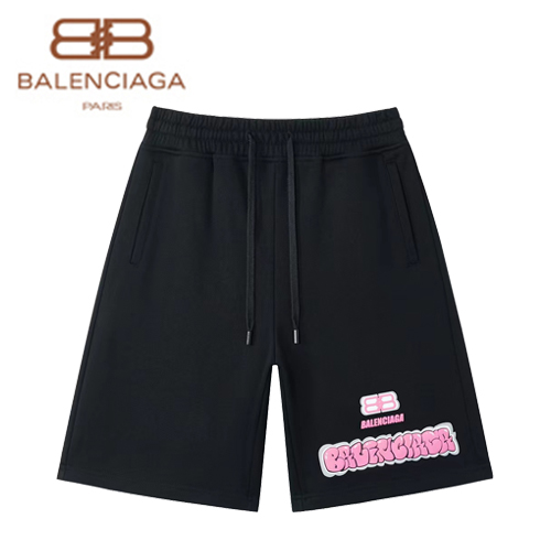 BALENCIAGA-07291 발렌시아가 블랙 프린트 장식 스웨트쇼츠 남여공용