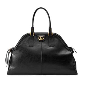 [스페셜오더]GUCCI-515937 1000 구찌 RE(BELLE) 블랙 가죽 라지 탑 핸들 토트백