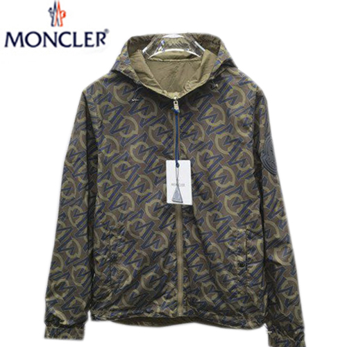 MONCLER-08222 몽클레어 카키 나일론 양면 바람막이 후드 재킷 남성용