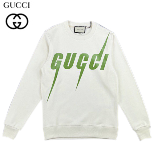 GUCCI-08152 구찌 아이보리 GUCCI 프린트 장식 스웨트셔츠 남여공용