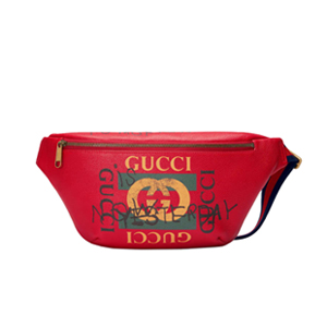 [스페셜오더]GUCCI-493869 8135 구찌 Gucci Coco Capitan 프린트 가죽 벨트 백 레드