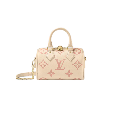 [스페셜오더]LOUIS VUITTON-M46397 루이비통 크림/핑크 모노그램 앙프렝뜨 스피디 반둘리에 20