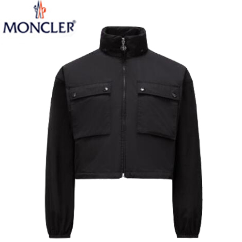 MONCLER-04083 몽클레어 블랙 LEDA 바람막이 후드 재킷 여성용