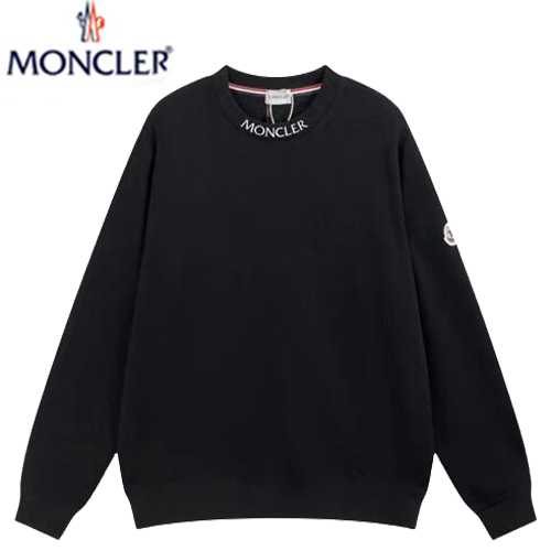 MONCLER-09092 몽클레어 블랙 코튼 스웨트셔츠 남여공용