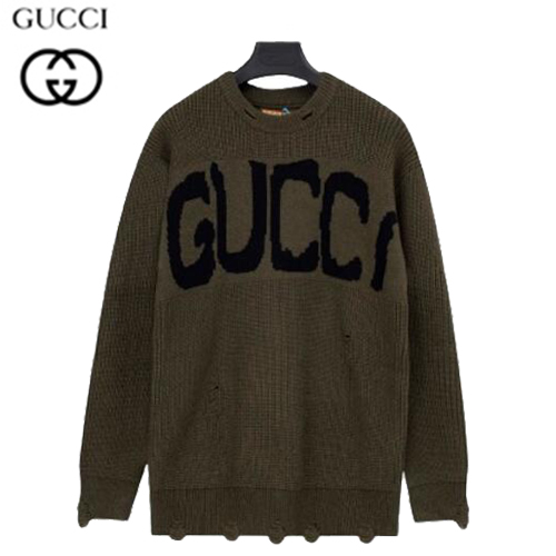 GUCCI-12133 구찌 카키 구찌 X 발렌시아가 콜라보 스웨터 남여공용