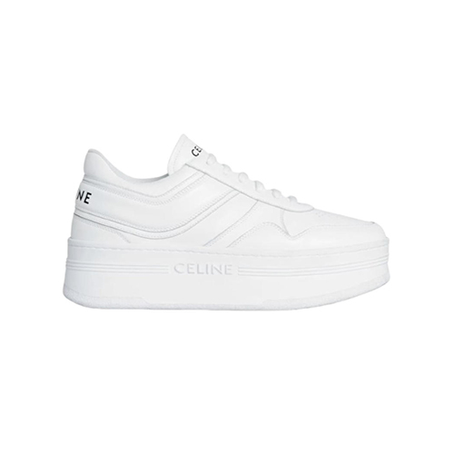 CELINE-346163 셀린느 화이트 웨지 아웃솔 블록 스니커즈 여성용