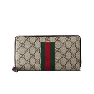 GUCCI-408831 9791 구찌 GG 수프림 캔버스 Web 지피 어라운드 월릿