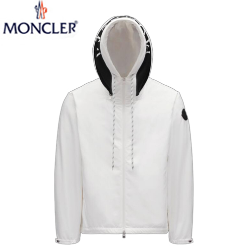 MONCLER-H10911 몽클레어 화이트 Vessil 바람막이 후드 재킷 남성용