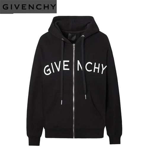 GIVENCHY-10074 지방시 블랙 GIVENCHY 아플리케 장식 후드 재킷 남성용