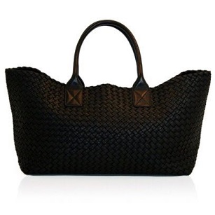 [리미티드 스페셜오더]BOTTEGA VENETA-5211 보테가 베네타 네로 인트레치아토 나파 까밧 리미티드 토트 백