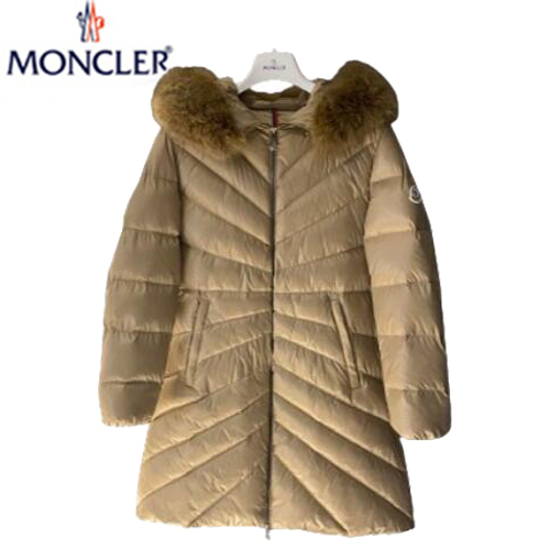 MONCLER-11303 몽클레어 베이지 미디엄 패딩 여성용