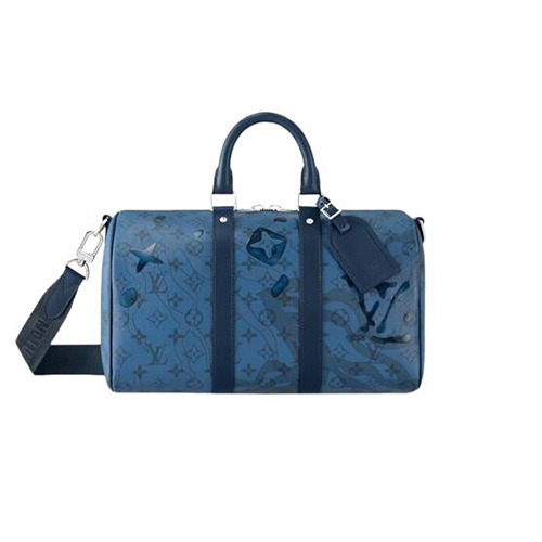 [스페셜오더]LOUIS VUITTON-M22573 루이비통 블루 모노그램 아쿠아가든 키폴 반둘리에 35