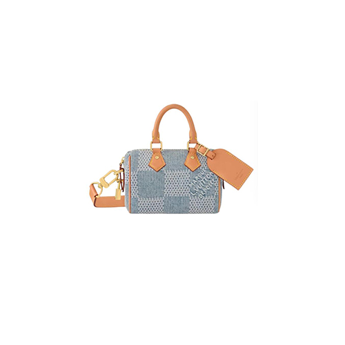 [스페셜오더]LOUIS VUITTON-N40682 루이비통 다미에 데님 스피디 18 반둘리에