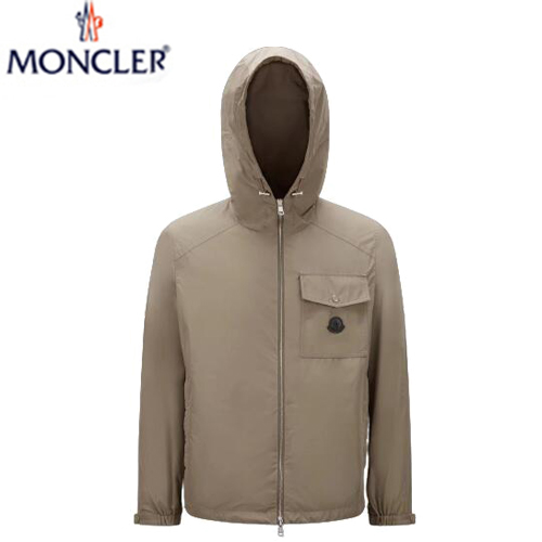 MONCLER-09135 몽클레어 베이지 나일론 바람막이 후드 재킷 남성용