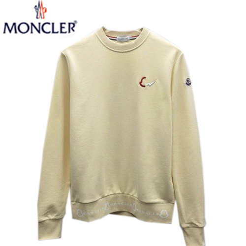 MONCLER-09295 몽클레어 아이보리 코튼 스웨트셔츠 남성용