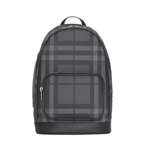 [스페셜오더]BURBERRY-80051611 그레이 네이비 런던 체크 가죽 백팩