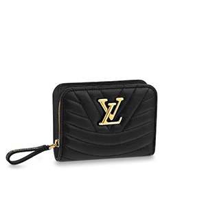 [스페셜오더]LOUIS VUITTON-M63789 루이비통 블랙 송아지 가죽 뉴 웨이브 지퍼 컴팩트 월릿