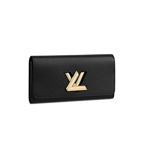 [스페셜오더]LOUIS VUITTON-M80690 루이비통 블랙 에삐 레더 트위스트 월릿