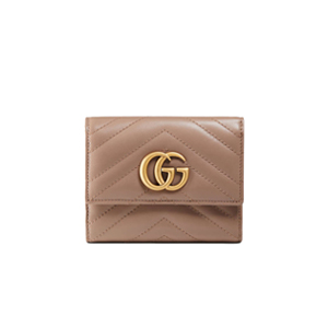 [스페셜오더]GUCCI-474802 5729 구찌 GG Marmont 누드 마틀라세 가죽 월릿